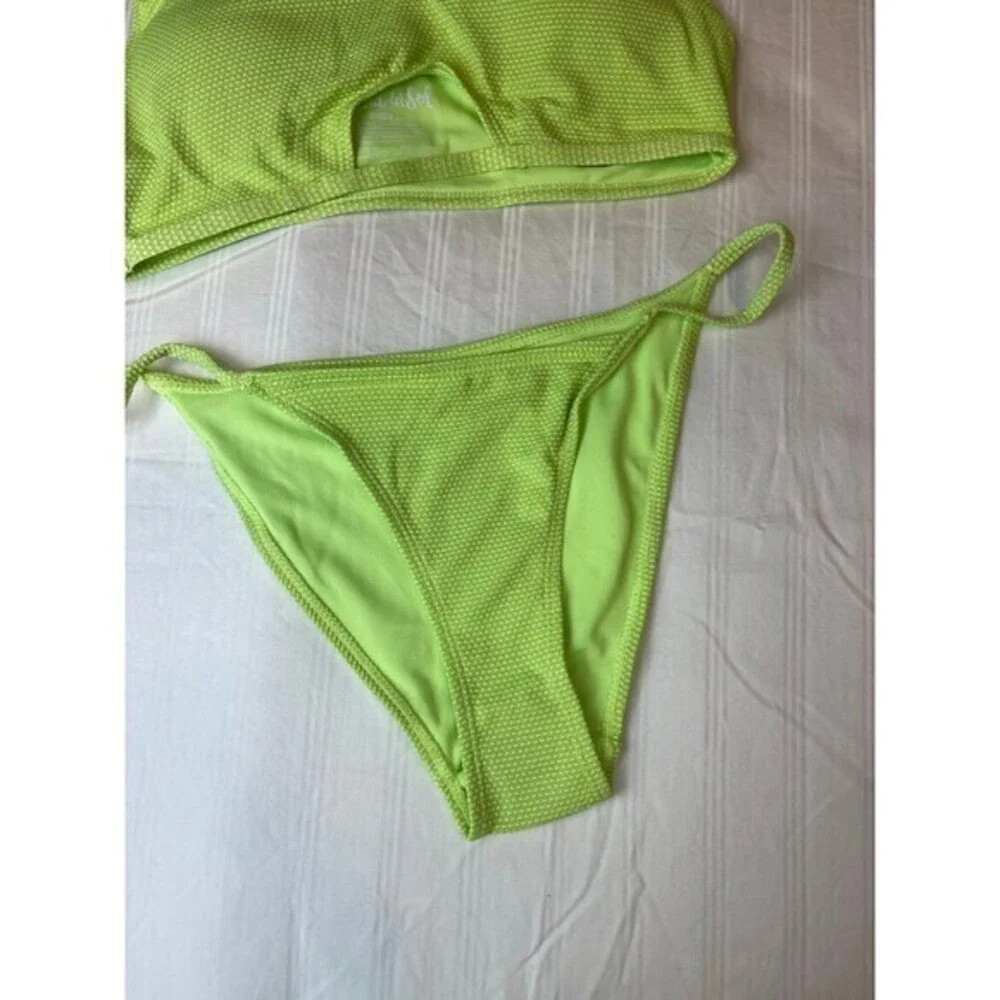Cabana Del Sol‎ Lime 2 Piece Bikini Size M RefN08
